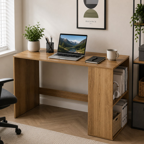 Computer desk wooden study - wooden,