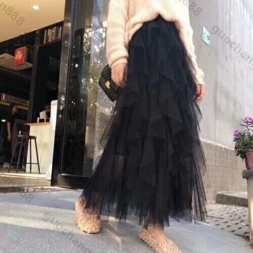 Women high waist mesh tutu