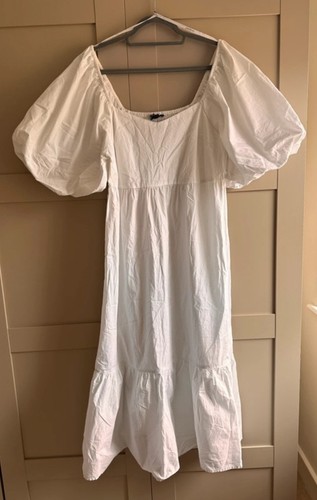 Primark white puff sleeve - white,