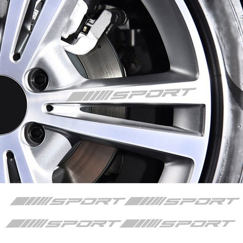 4pcs silver sport racing - silver,
