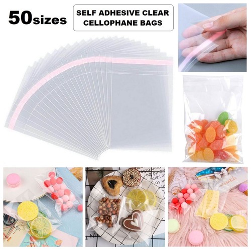 Clear self adhesive seal cello - self,