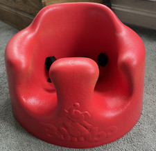 Bumbo Red Floor Seat / Chair With 3 Point Harness Straps