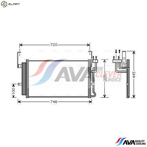 Condenser air conditioning - air,
