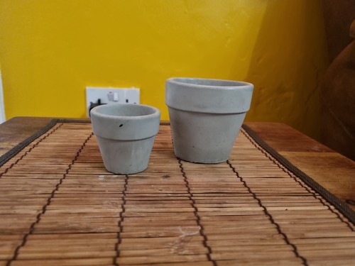 Stone crafted plant pots small - plant,