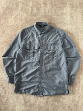 Rohan Shirt Mens Medium Blue Expedition Technical Outdoor Walking Hiking Utility