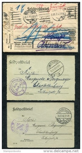 1915 germany feldpostbrief - 1915-17,