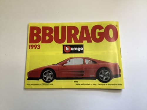 1993 burago catalog - catalog, pages