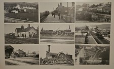 9x Vintage Railway Train