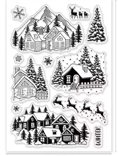 Christmas scenes plus trees - 4,