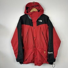 The North Face Extreme Light Rain Ski Jacket, Vintage 90s Red Black, Mens XL
