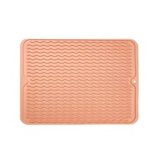 Silicone Dish Draining Mat Kitchen Pans Washing Up Drainer Tray Drying Board Pad