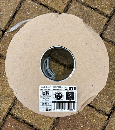 6242y 2x1 5mm grey twin - 6242y,