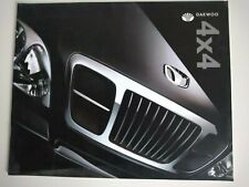 DAEWOO 4x4 MUSSO KORANDO 2.3 Petrol 2.9 TDi Diesel Large Format Brochure 2000