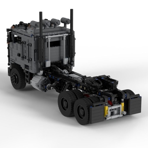 Full grey and black cabover - black,