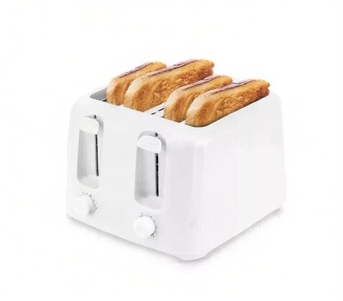 White slice toaster family - white, 4