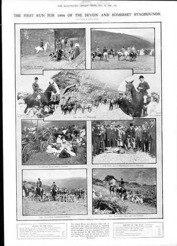 1906 antique print somerset - 1906,