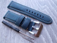 Blue Oil Wax Leather Watch
