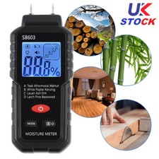 Digital Moisture Meter 4 Pin Damp Detector Timber Wood Tester Plaster Sensor S++