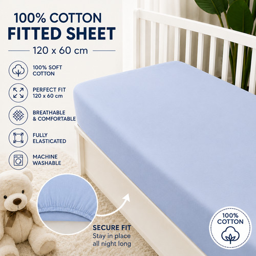 Baby fitted cot sheet printed - baby,