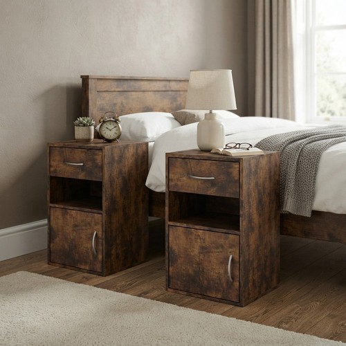 Chic wooden bedside cabinets - chic,