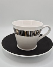 1960s Royal Tuscan Cascade Fine Bone China Coffee Cup and Saucer (D2982)