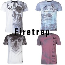 Firetrap Mens T Shirts Crew Neck Tee Top Short Sleeve Lightweight