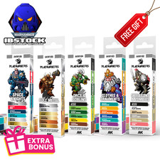 AK PlayMarkers Sets **FREE GIFT** All Colours Available Paint Pens Model Hobby