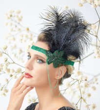 1920s Headband Green