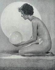 Art Deco nude study 1937 by Thomas O Sheckell 1883-1943