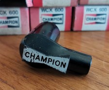 Set Of 4 Vintage Motorcycle Car Champion WCX 600 Spark Plug Caps Mini MG Etc. 