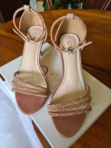 Quiz sequined heeled sandals - sequined,