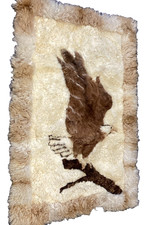 Alpaca Fur Eagle Design Rug