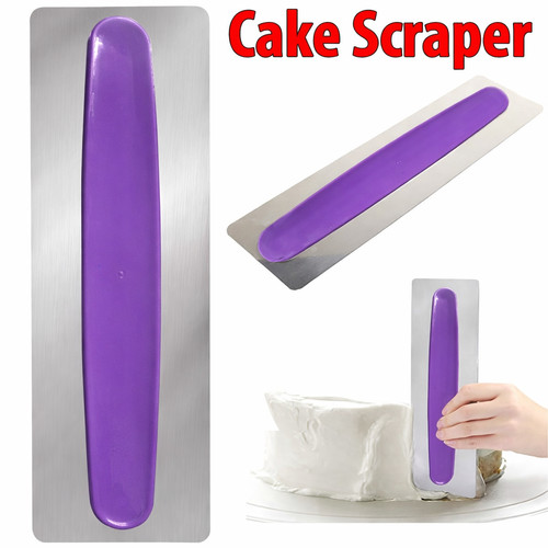 Stainless steel cake smoother - stainless,