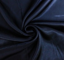 Polyester Satin Fabric - NAVY