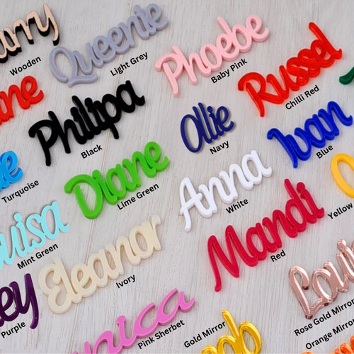 Personalised names tags - personalised,