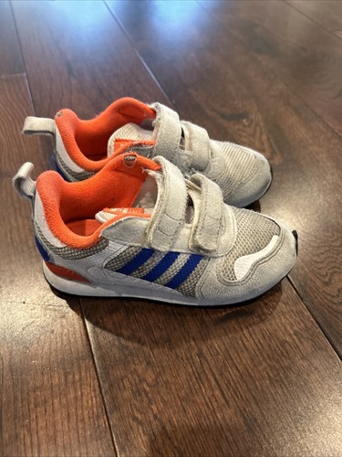 Adidas kids white - zx, orange