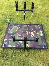 Carp fishing reel splash mat ground sheet made from CAMO cordura 500 x 400mm