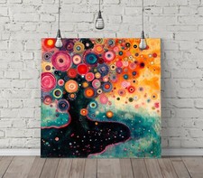 COLOURFUL SPIRAL ABSTRACT TREE