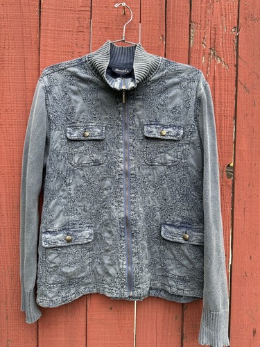 Denim blue jean knit soft - blue,