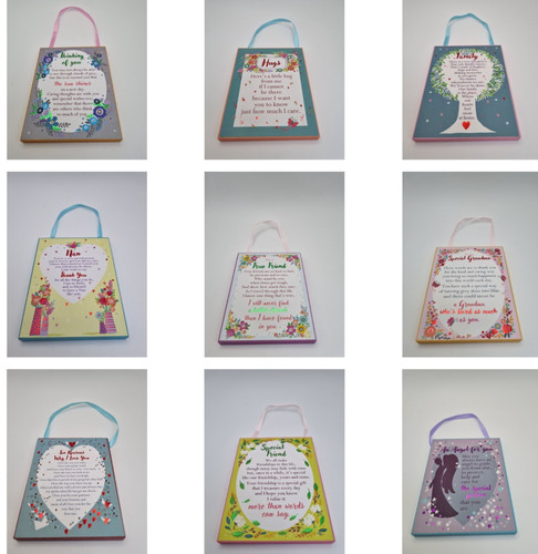 Wooden plaque hanging - wooden,