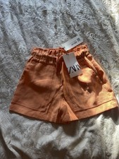 Zara Girls Shorts age 6 peach 