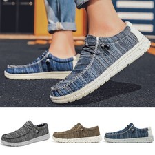 Shoes Hey Dude Wally Sox Stone Lightweight Slip On Mens Casual Summer Loafers UK