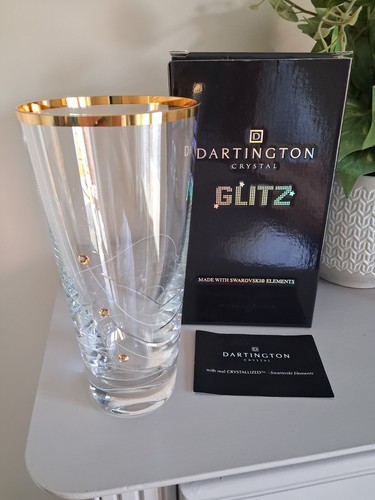 Dartington crystal glitz - glitz, vase