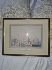 JMW Turner 1775-1851 Stangate Creek on the Medway  Gold Framed Print