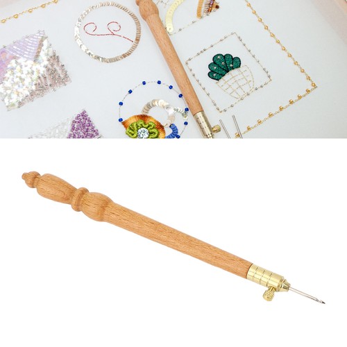 Embroidery crochet hook wooden - embroidery,