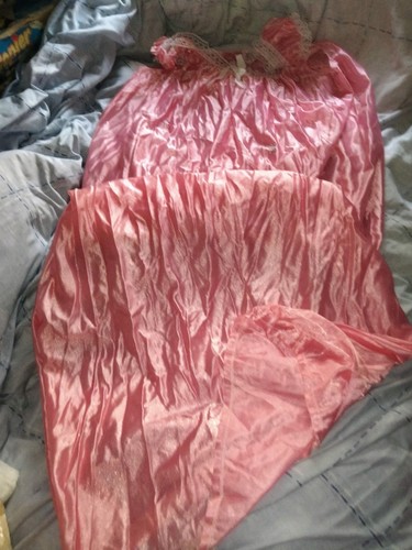 Vintage women nylon satin - nylon,
