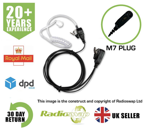 Covert earpiece with - with, ptt