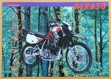 KAWASAKI KLR650 MOTORCYCLE Sales Specification Leaflet 1997 #99949-1075 ALL-E