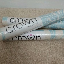 Crown Zahra Duck Egg Wallpaper
