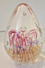 Vintage Art Glass Egg